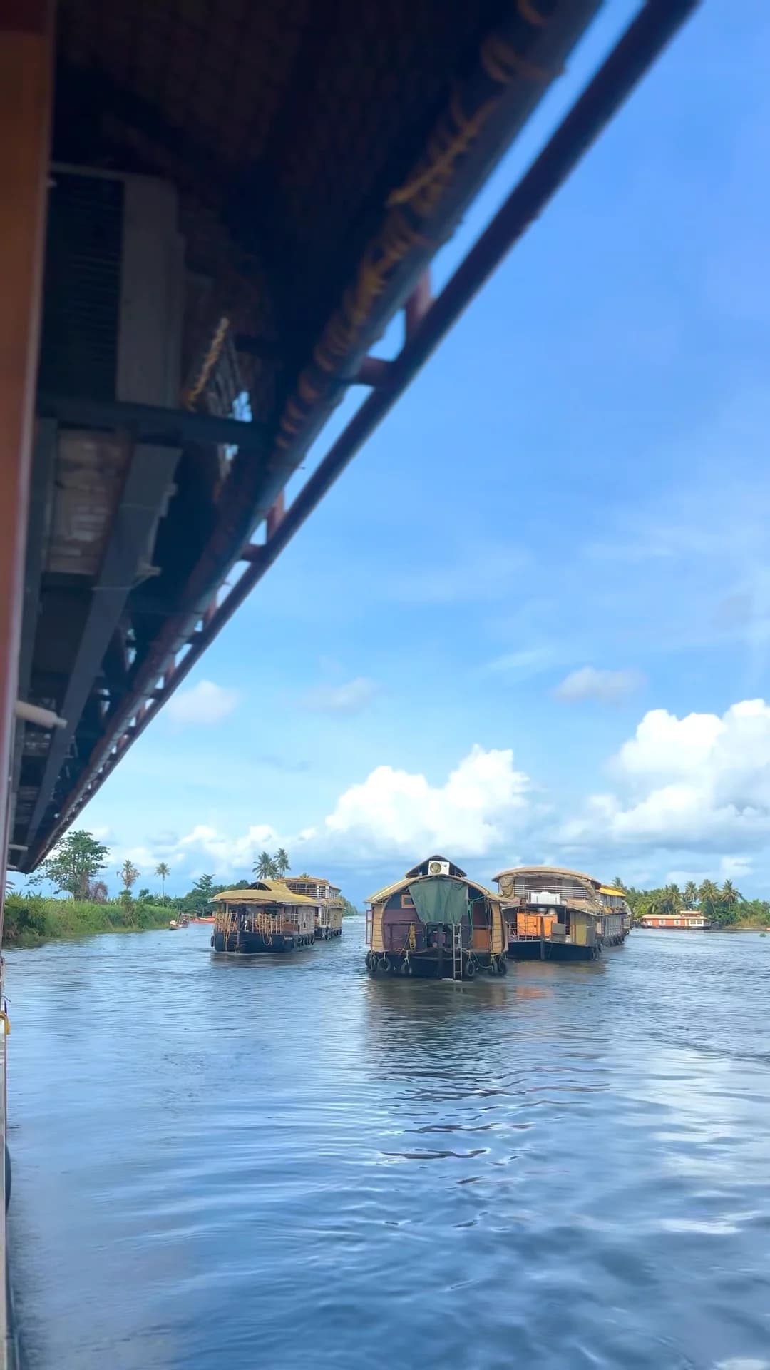 Groups on a Kerala houseboat